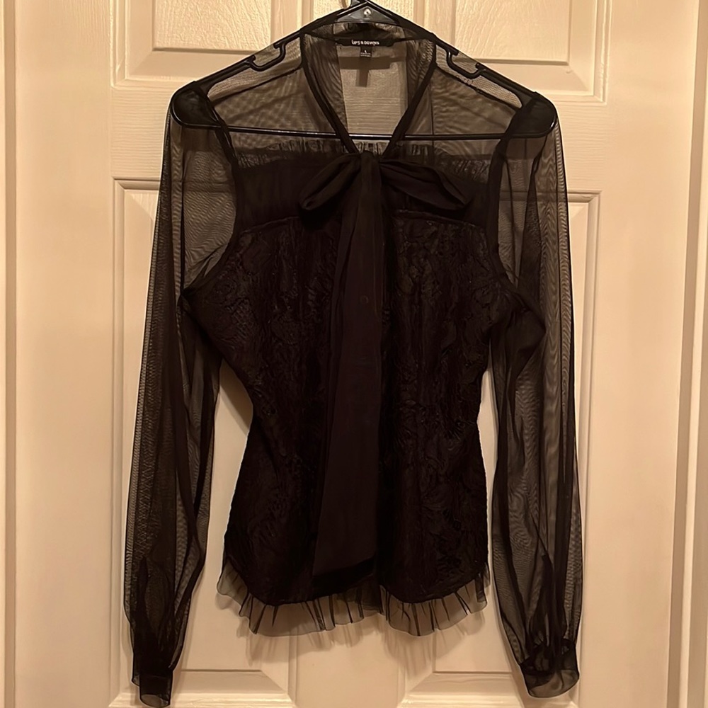Lace & Sheer Blouse